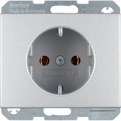 Berker 47157003 Interruptor de Luz y Enchufe de Aluminio - Light Switch and Power Outlet Berker 47157003 Interruptor de Luz y Enchufe de Aluminio - Light Switch and Power Outlet