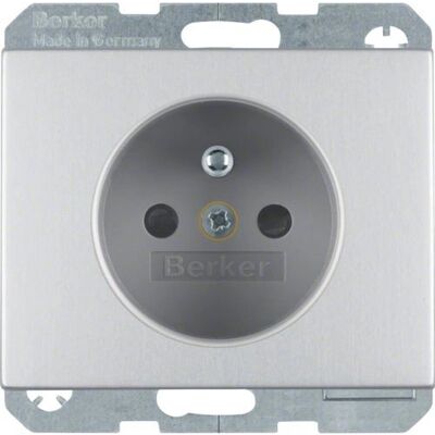 BERKER 6768757003 Steckdose Aluminium E BERKER 6768757003 Steckdose Aluminium E