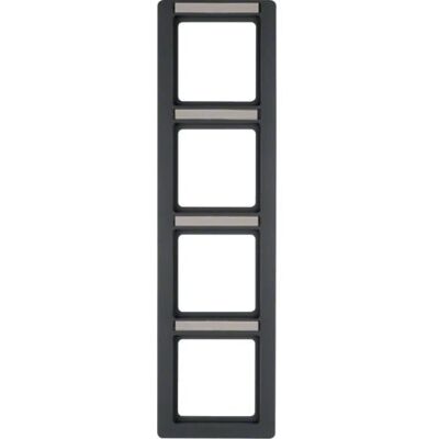 Berker 10146016 Plaque Murale - 4 Modules Anthracite - Publicité Berker 10146016 Plaque Murale - 4 Modules Anthracite - Publicité