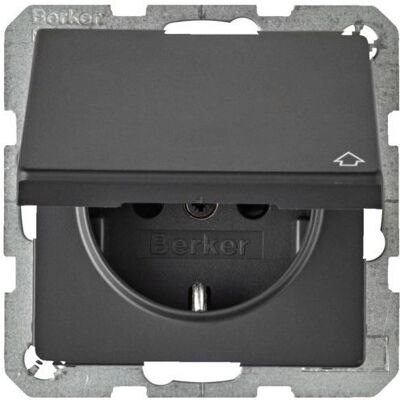 Berker 47516076 Steckdose - Schuko mit Klappdeckel Berker 47516076 Steckdose - Schuko mit Klappdeckel