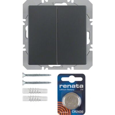 Hager 85656226 smarter Steckdose - anthrazit - KNX-Funk Hager 85656226 smarter Steckdose - anthrazit - KNX-Funk