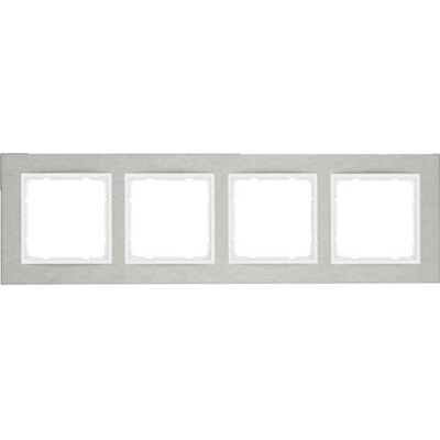 Berker 10243609 Edelstahl Rahmen - 4-fach horizontal Berker 10243609 Edelstahl Rahmen - 4-fach horizontal