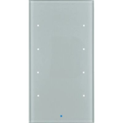 BERKER 75144034 - EIB, KNX Glastaster 4fach mit Raumtemperaturregler, aluminium BERKER 75144034 - EIB, KNX Glastaster 4fach mit Raumtemperaturregler, aluminium