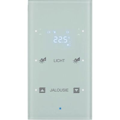 Hager 75642130 Glas-Sensor 2fach Polarweiß - Lichtschalter Hager 75642130 Glas-Sensor 2fach Polarweiß - Lichtschalter