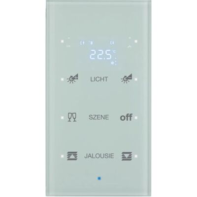 Hager 75643130 Interrupteur Lumineux en Verre - Capteur, Blanc - Interrupteur - Publicité Hager 75643130 Interrupteur Lumineux en Verre - Capteur, Blanc - Interrupteur - Publicité