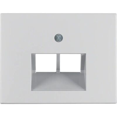Berker 14097003 Plaque Murale en Aluminium - Couvercle pour Prise de Données - Publicité Berker 14097003 Plaque Murale en Aluminium - Couvercle pour Prise de Données - Publicité