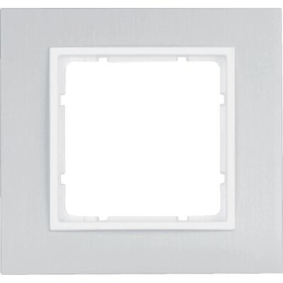 Berker 10116914 Cadre en Aluminium - Plaque Murale/Protection Interrupteur - Publicité Berker 10116914 Cadre en Aluminium - Plaque Murale/Protection Interrupteur - Publicité