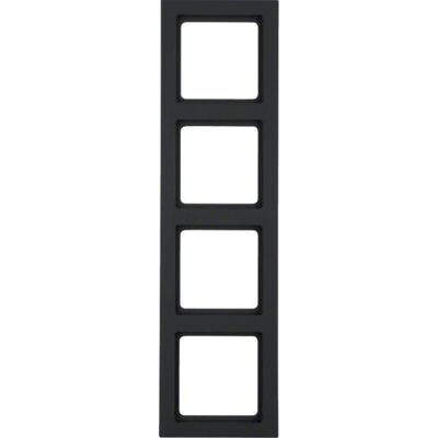 Hager 10146096 Wandplatte - 4-Fach Anthrazit Schalterabdeckung Hager 10146096 Wandplatte - 4-Fach Anthrazit Schalterabdeckung