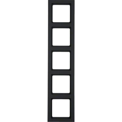 Berker 10156096 Wandplatte - Anthrazit, 5-fach Berker 10156096 Wandplatte - Anthrazit, 5-fach