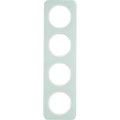Berker 10142109 Wandplatte - 4-fach Glasrahmen Weiß Berker 10142109 Wandplatte - 4-fach Glasrahmen Weiß