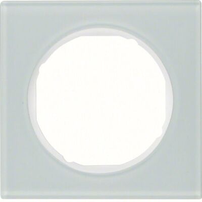 Interrupteur Lumineux en Verre Blanc Hager 10112209 - Cadre Simple - Publicité Interrupteur Lumineux en Verre Blanc Hager 10112209 - Cadre Simple - Publicité