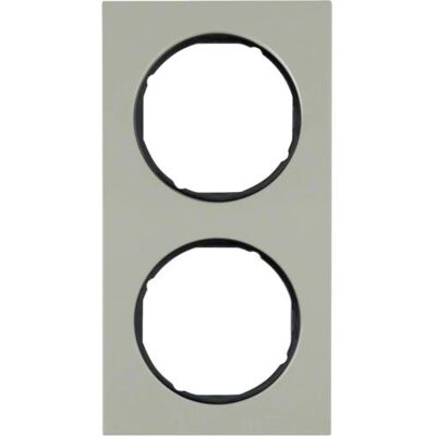 Berker 10122204 Edelstahl Wandplatte - 2-fach Berker 10122204 Edelstahl Wandplatte - 2-fach
