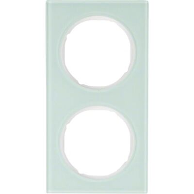 Hager 10122209 Weiß Glas Doppel-Schalter - Lichtschalter Hager 10122209 Weiß Glas Doppel-Schalter - Lichtschalter