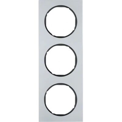 Berker 10132284 Aluminium Wandplatte - 3-fach Schalterabdeckung Berker 10132284 Aluminium Wandplatte - 3-fach Schalterabdeckung