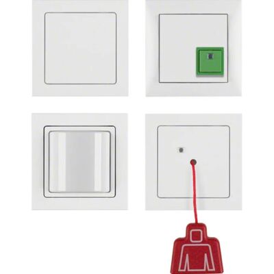 Hager 52006099 Ensemble d'appel d'urgence - Blanc, Complet - Publicité Hager 52006099 Ensemble d'appel d'urgence - Blanc, Complet - Publicité