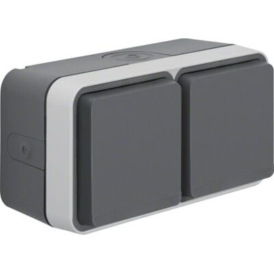 Berker Double Socket IP55 - Electrical Outlet Berker Double Socket IP55 - Electrical Outlet