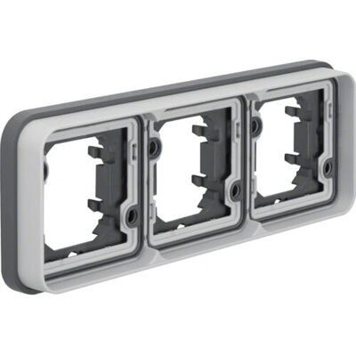 Berker 13303505 Marco 3 vías gris claro Berker 13303505 Marco 3 vías gris claro