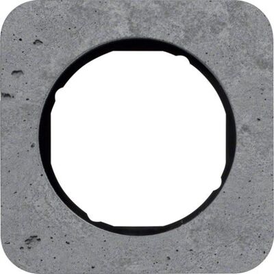 Berker 10112374 Wandplatte - 1-fach, Schwarz, Grau Berker 10112374 Wandplatte - 1-fach, Schwarz, Grau