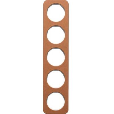 Berker 10152369 Leder Wandplatte - Rahmen 5-fach Berker 10152369 Leder Wandplatte - Rahmen 5-fach