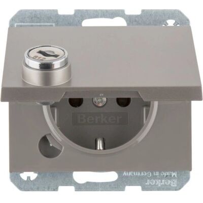 Berker 47637004 Edelstahl Steckdose - SCHUKO mit Schloss Berker 47637004 Edelstahl Steckdose - SCHUKO mit Schloss