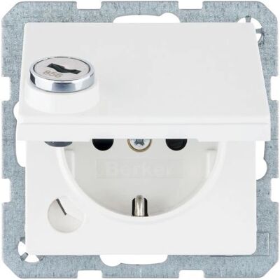 BERKER 41636089 - SCHUKO-Steckdose polarweiß matt BERKER 41636089 - SCHUKO-Steckdose polarweiß matt
