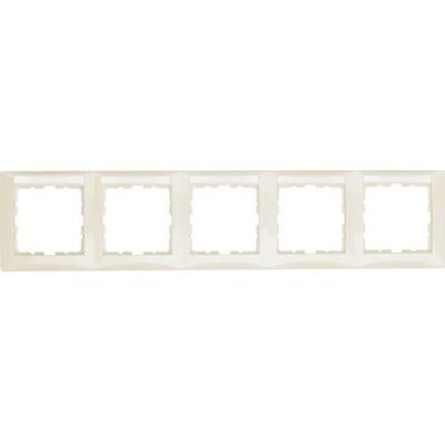 Berker 10258912 Wandplatte - 5-fach, Weiß - Schalterabdeckung Berker 10258912 Wandplatte - 5-fach, Weiß - Schalterabdeckung