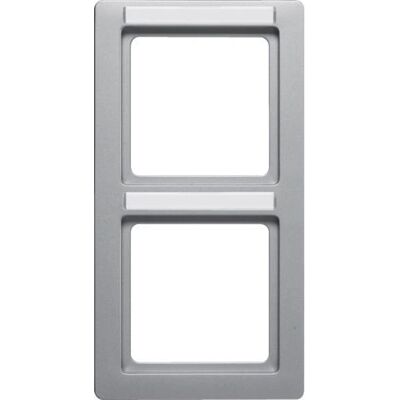 Berker 10126014 Aluminium Rahmen 2fach - Wandabschluss Berker 10126014 Aluminium Rahmen 2fach - Wandabschluss
