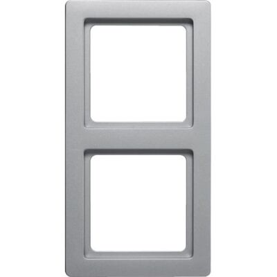 Berker 10126084 Aluminium Wandplate - 2-fach Schalterabdeckung Berker 10126084 Aluminium Wandplate - 2-fach Schalterabdeckung