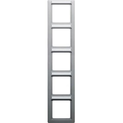 BERKER 10156014 Rahmen Aluminium - 5 Fach Abdeckrahmen BERKER 10156014 Rahmen Aluminium - 5 Fach Abdeckrahmen