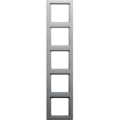 Berker 10156084 Aluminium Wandplatte - 5 Module - Abdeckrahmen Berker 10156084 Aluminium Wandplatte - 5 Module - Abdeckrahmen