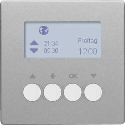 Hager 85741124 Steckdose Aluminium - Timer - Geringer Stromverbrauch Hager 85741124 Steckdose Aluminium - Timer - Geringer Stromverbrauch