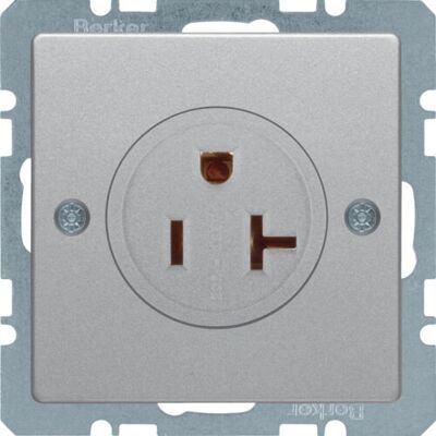 Berker 41686084 Aluminium NEMA 5-20R Steckdose - Elektrischer Anschluss Berker 41686084 Aluminium NEMA 5-20R Steckdose - Elektrischer Anschluss