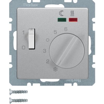 Hager 20346084 Aluminium Temperaturregler - Fußbodenheizung Hager 20346084 Aluminium Temperaturregler - Fußbodenheizung