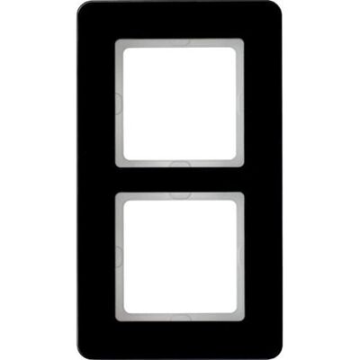 Berker 10126076 Plaque Murale - 2 Modules, Noir - Coque Interrupteur - Publicité Berker 10126076 Plaque Murale - 2 Modules, Noir - Coque Interrupteur - Publicité