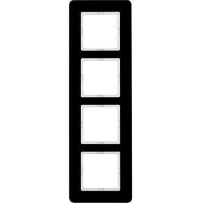 Berker 10146076 Wandplatte - 4 Module - Schwarz - Wandplatte Berker 10146076 Wandplatte - 4 Module - Schwarz - Wandplatte