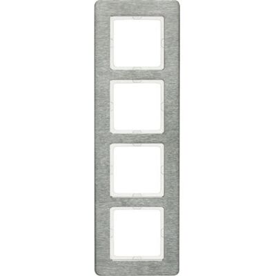 Berker 10146083 Plaque Murale Acier Inox - 4 Modules - Protection Interrupteur - Publicité Berker 10146083 Plaque Murale Acier Inox - 4 Modules - Protection Interrupteur - Publicité