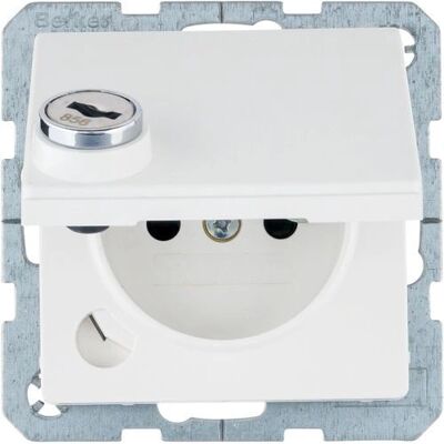 BERKER 6765116089 - Steckdose mit Erdstift polarweiß matt BERKER 6765116089 - Steckdose mit Erdstift polarweiß matt