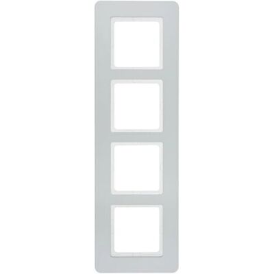 Berker Modell 10146184 Aluminium Wandplatte - 4 Module Berker Modell 10146184 Aluminium Wandplatte - 4 Module