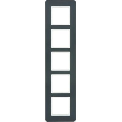 Berker Modell 10156186 Anthrazit Wandplatte - 5 Modul - Schalterabdeckung Berker Modell 10156186 Anthrazit Wandplatte - 5 Modul - Schalterabdeckung