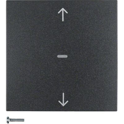 Hager 85245285 - KNX-Funk Jalousie-Taste Anthrazit - Schalterzubehör Hager 85245285 - KNX-Funk Jalousie-Taste Anthrazit - Schalterzubehör