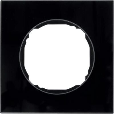 Berker 10112616 Plaque Murale - Verre Noir - Enjoliveur - Publicité Berker 10112616 Plaque Murale - Verre Noir - Enjoliveur - Publicité