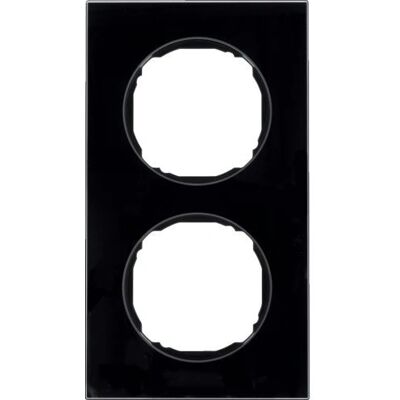 Berker 10122616 Rahmen 2fach flach Glas schwarz - Wandplatte/Schalterabdeckung Berker 10122616 Rahmen 2fach flach Glas schwarz - Wandplatte/Schalterabdeckung