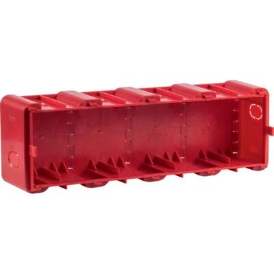 Berker 18720040 Einbaudose - 4-fach, rot, UP-Montage Berker 18720040 Einbaudose - 4-fach, rot, UP-Montage