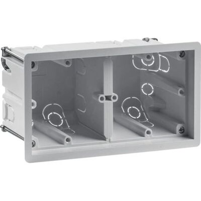 Berker 18721020 Elektro-Schalter Zubehörgehäuse - Rechteckig, 2 Steckdosen Berker 18721020 Elektro-Schalter Zubehörgehäuse - Rechteckig, 2 Steckdosen