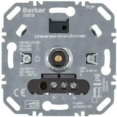 Berker Dimmer - R L C LED - Universaler Drehdimmer Berker Dimmer - R L C LED - Universaler Drehdimmer