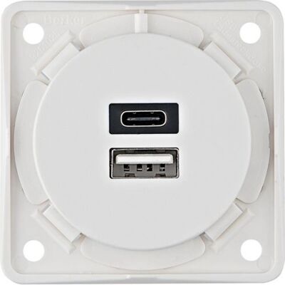 Berker 926202509 Gniazdo USB A+C Białe - Gniazdo elektryczne Berker 926202509 Gniazdo USB A+C Białe - Gniazdo elektryczne