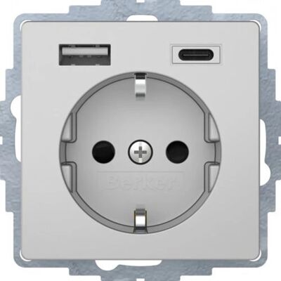 Berker Prise USB en Aluminium - Prise Berker Prise USB en Aluminium - Prise