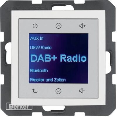 Berker BERK Radio Touch - Bluetooth, DAB+, Weiss - Radio Berker BERK Radio Touch - Bluetooth, DAB+, Weiss - Radio