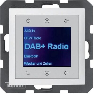 Berker BERK Radio Touch - Digital DAB+ Radio Weiss Berker BERK Radio Touch - Digital DAB+ Radio Weiss
