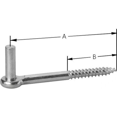 Pollmann D13 100mm Stahlhaken - Verzinkt Pollmann D13 100mm Stahlhaken - Verzinkt